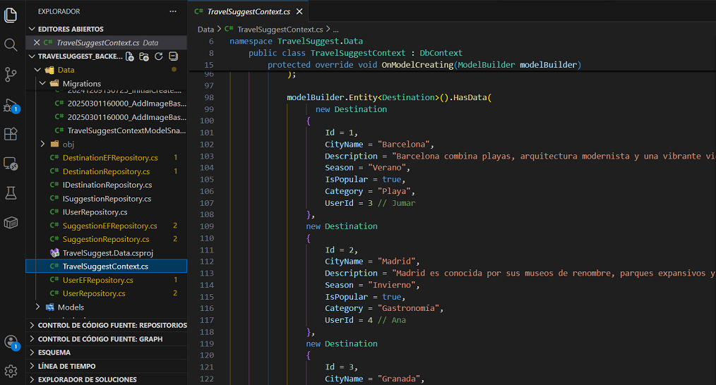 Base de datos y ORM